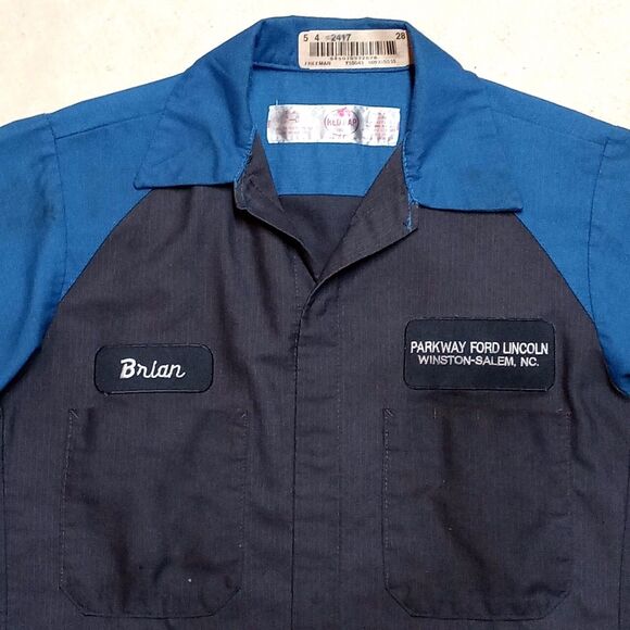 Ford Red Kap Automotive Authentic Dealership Mechanic Work Shirt - Size Small - Picture 2 of 13